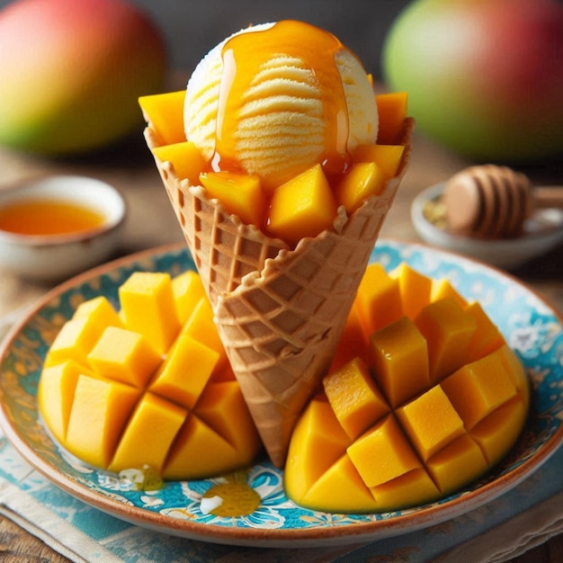 Creamy Mango and Ice Cream special Delight