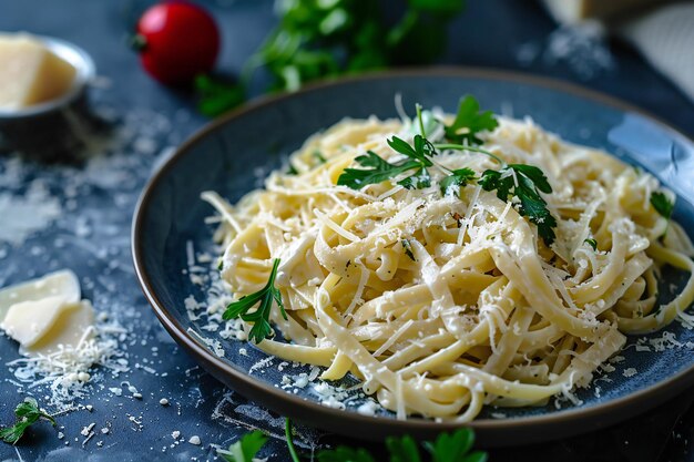 Creamy Pasta Alfredo with Cheese and Rich Alfredo Sauce for a Delicious Pasta Dish