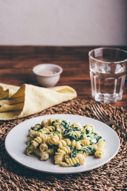 Creamy Pasta with Spinach