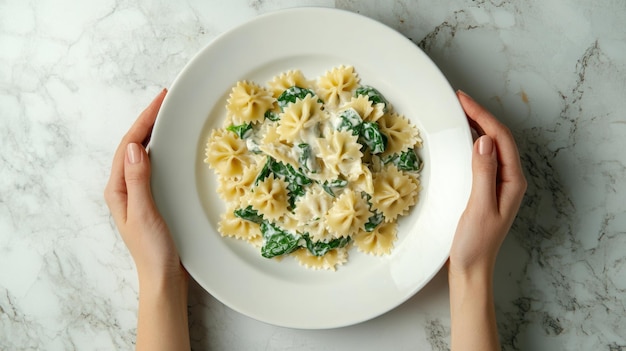 Creamy Spinach Pasta a Delicious Meal