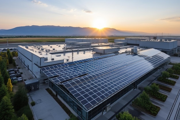 Crean energy solar cell on roof mega factory