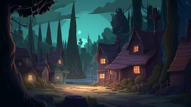 Create 2d Animation Background Inspired By Nick Bear