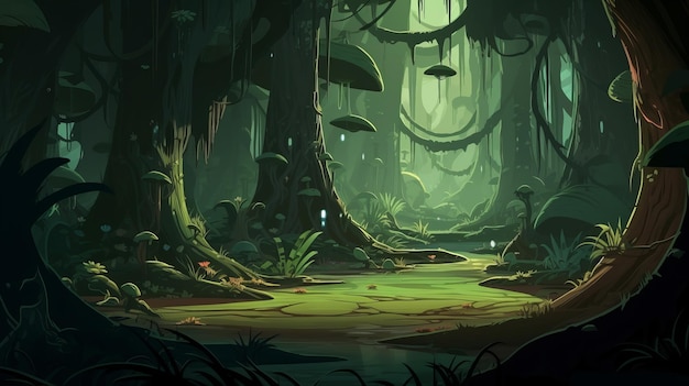 Create 2d Animation Background Inspired By Nick Bear