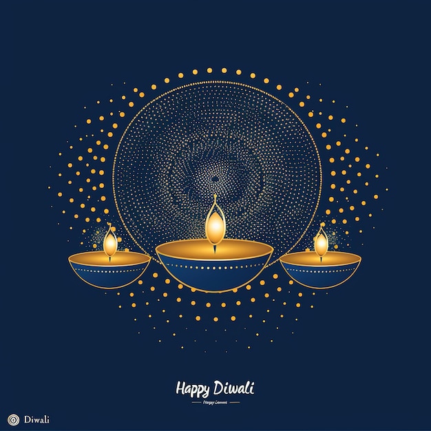 Create a digital artwork dotted outline of celebrate Diwali the Festival of Lights The image should