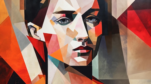 Create A Hardedge Painting Portrait With Suprematism Style