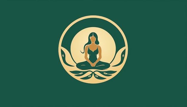 Photo create a logo for women yoga