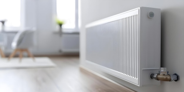 Create modern energyefficient heating system with smart thermostats radiators and underfloor heating Concept Smart Thermostats Radiant Radiators Underfloor Heating Energy Efficiency