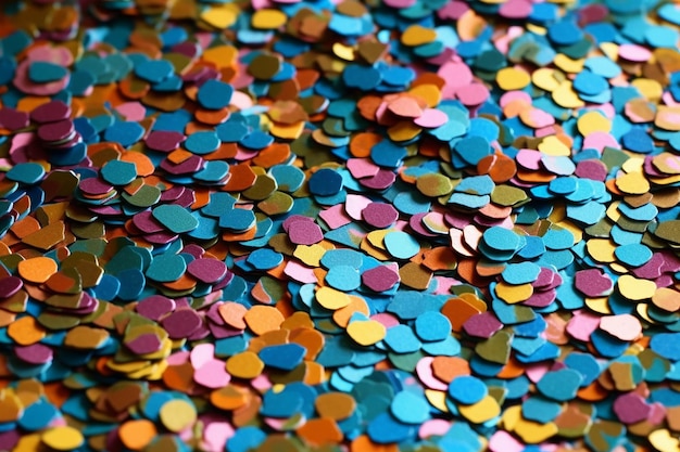 create a pattern of colorful confetti for a festival AI generated