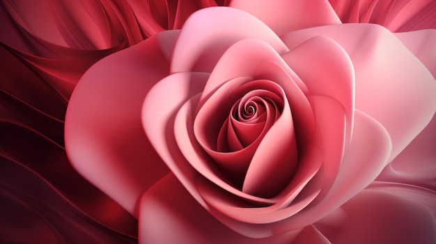 Create A Rose Abstract Background With Undulatory Lines And Smooth Gradients