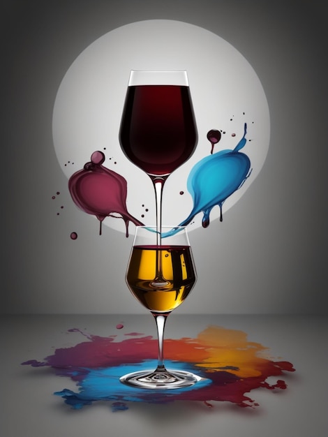 Photo create a unique and visually descriptive logo for un traguito featuring a colorful and minimalist