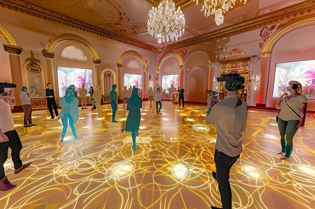 Photo create a virtual reality experience allowing users generative ai