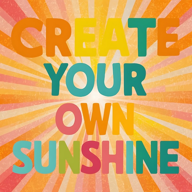 Photo create your own sunshine tshirt design motivational quote illustartiontypographybannerposter