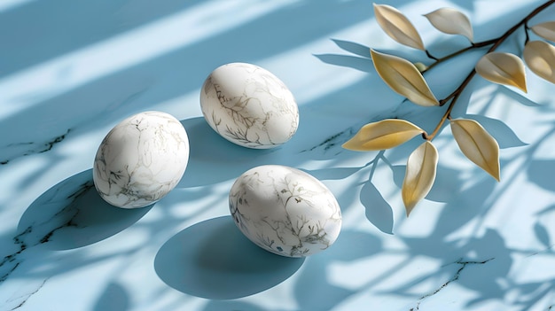 Creates Stunning Marble Eggs for Celebration