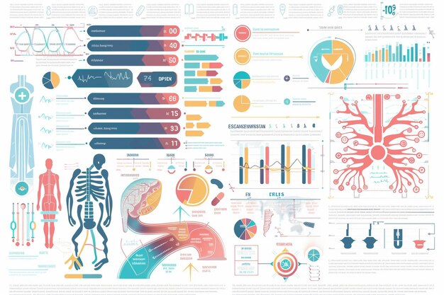 Photo creating effective medical diagrams and infographi generative ai