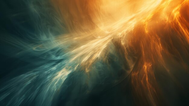 Photo creating mesmerizing energy waves in motion using vibrant colors and abstract designs