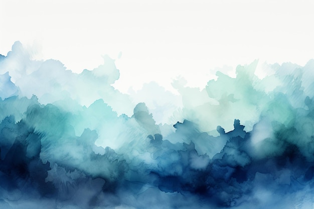 Creative Abstract light blue watercolor for background