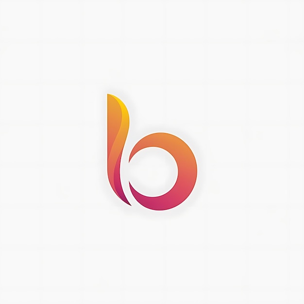 Creative B Letter Logo Flat Design Vector Illustration