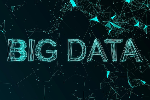 Creative big data backdrop