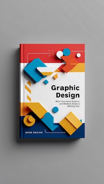 Photo creative book cover design with modern and stylish elements