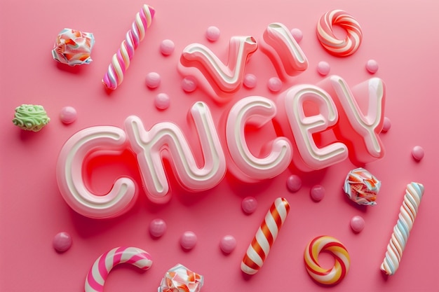 Photo creative candy and sweets logo