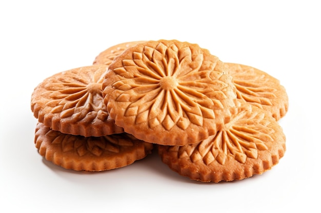 Creative Cookie Creations Isolated on White Background Generative Ai