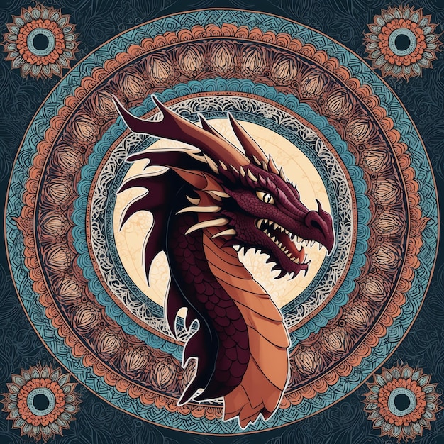 Photo creative dragon poster for unique spaces