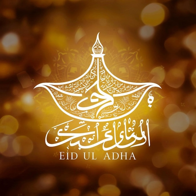 Creative Eid al adha bakrid mubarak islamic religious holiday festival Eid Mubarak