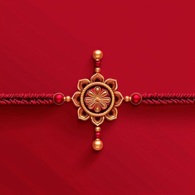 Creative elegant beautiful Rakhi design red background for Raksha bandhan design template hinduism