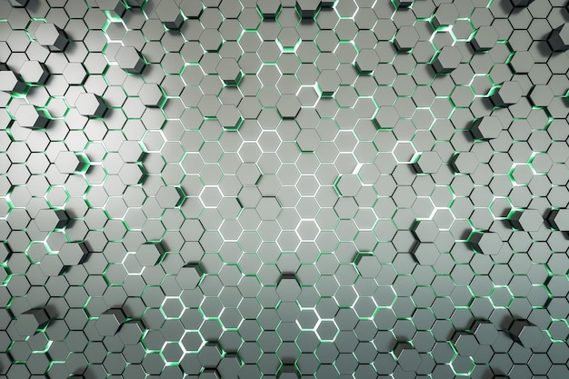 Creative grey hexagon background