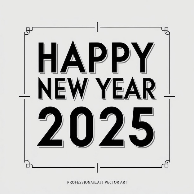 Photo creative happy new year 2025 design ideas