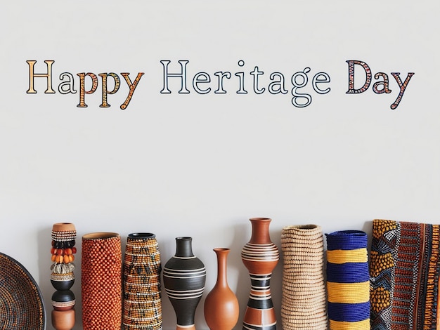 Photo creative heritage day template with cultural designs