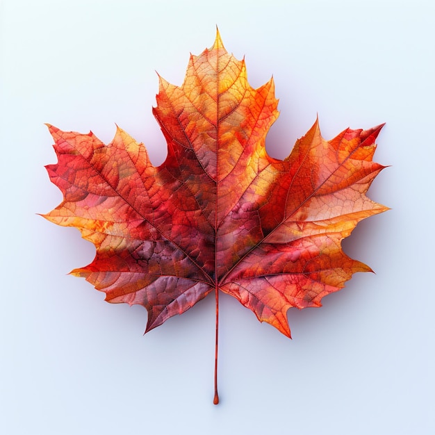 Creative illustration of a Canadian maple leaf