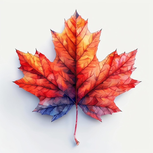 Creative illustration of a Canadian maple leaf