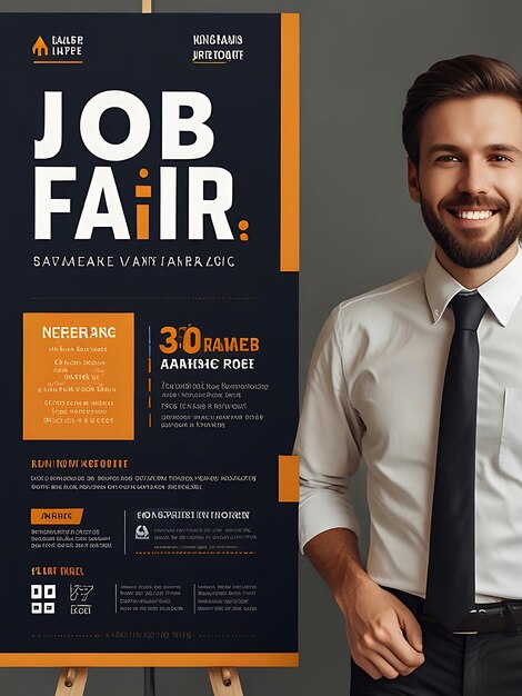 Photo creative job hiring poster