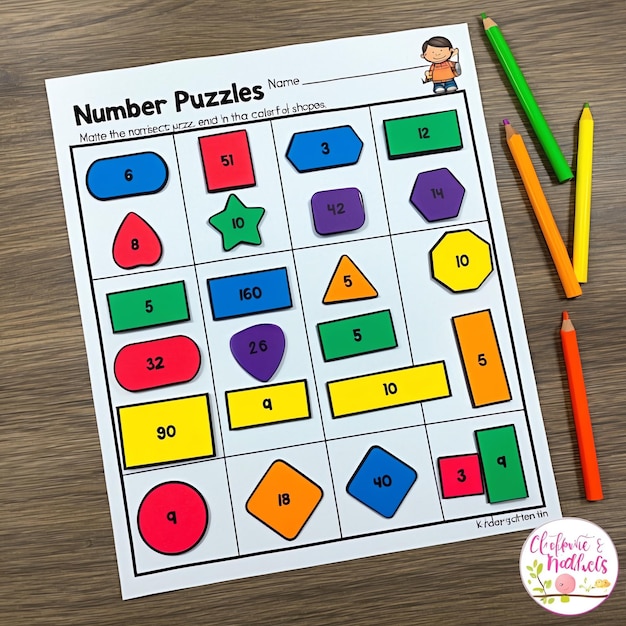 Photo creative kindergarten math worksheets to enhance learning