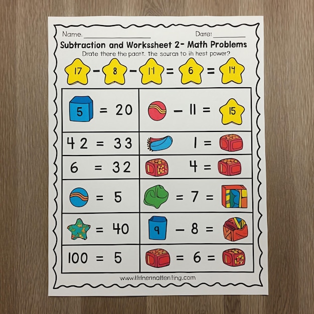 Photo creative kindergarten math worksheets to enhance learning