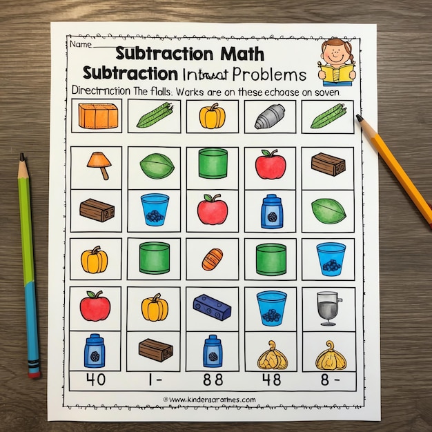 Photo creative kindergarten math worksheets to enhance learning