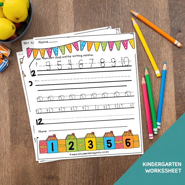 Photo creative kindergarten math worksheets to enhance learning