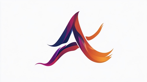 A Creative Logo of the Letter A Using Negative Space with Bold Design