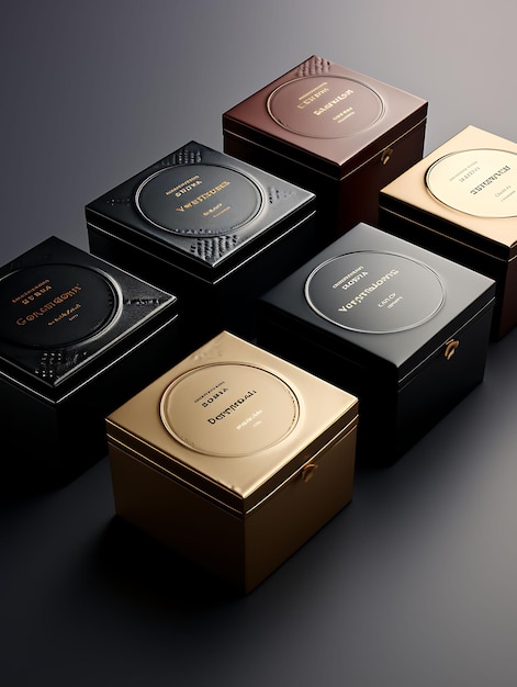 Creative of Luxurious Box Packaging Exuding Sophistication and Elegant Box Collection Design