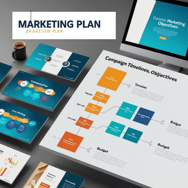 Photo creative marketing plan images for successful promotion