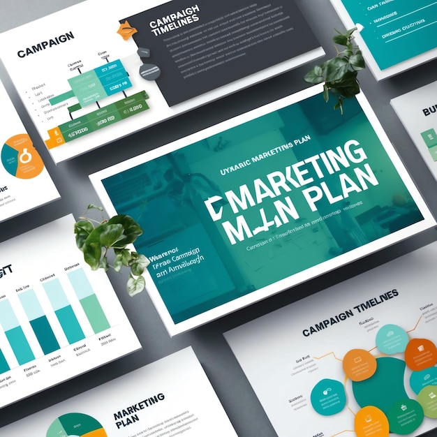 Photo creative marketing plan images for successful promotion