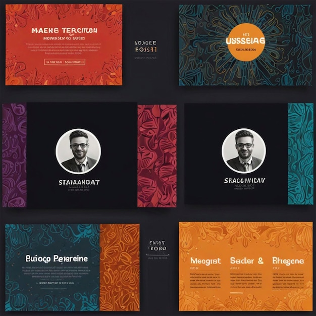 Creative modern business social media post design template