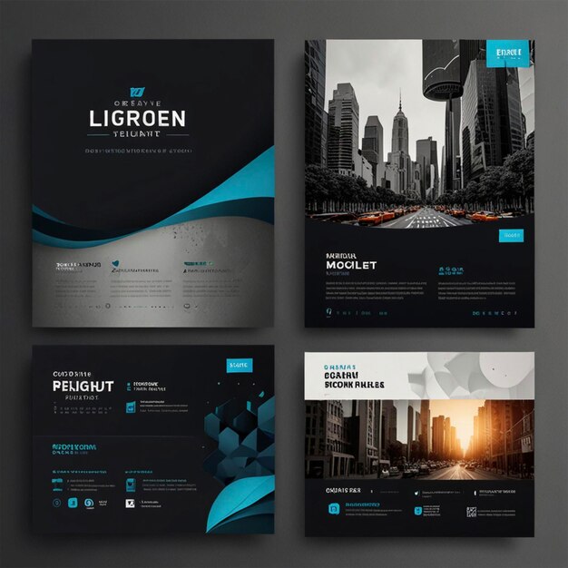 Photo creative modern business social media post design template