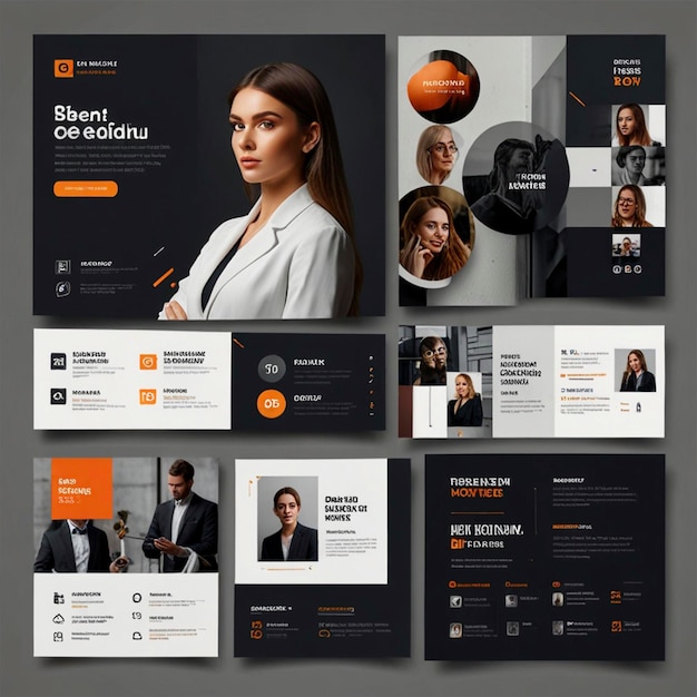 Creative modern business social media post design template