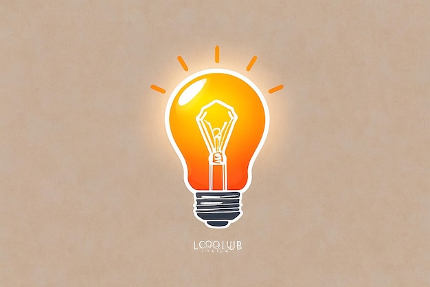 Creative Modern Lightbulb Lamp Logo Inspiration