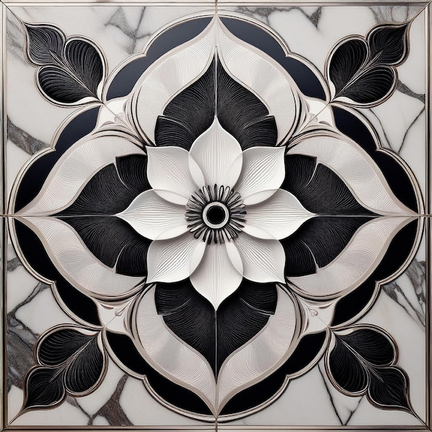 Photo creative modern tiles design