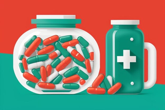 Photo creative pill vectors for healthcare designs