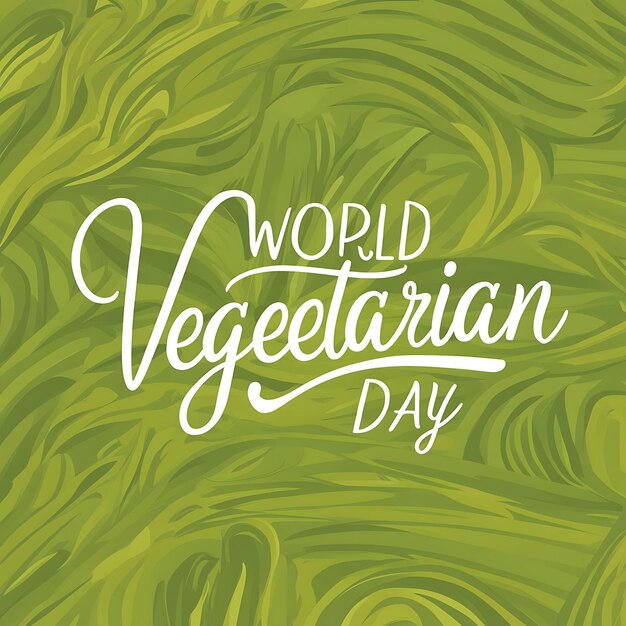 Photo creative poster for the world vegetarian day background