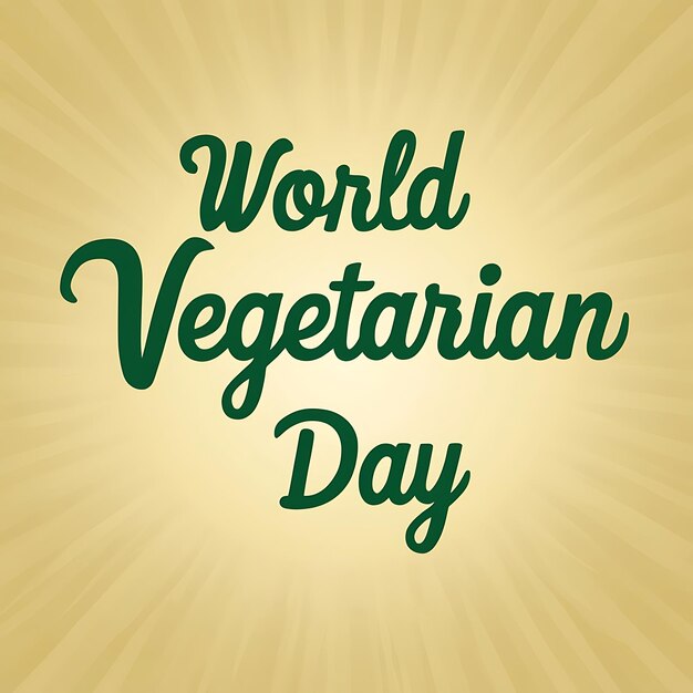 Creative poster for the world vegetarian day background